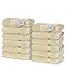 Chakir Turkish Linens Turkish Cotton Luxury Hotel & Spa Bath Towel, Wash Cloth - Set of 12, Beige