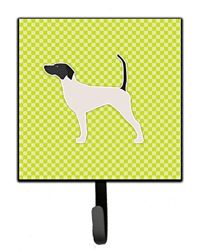 English Pointer Checkerboard Green Leash or Key Holder
