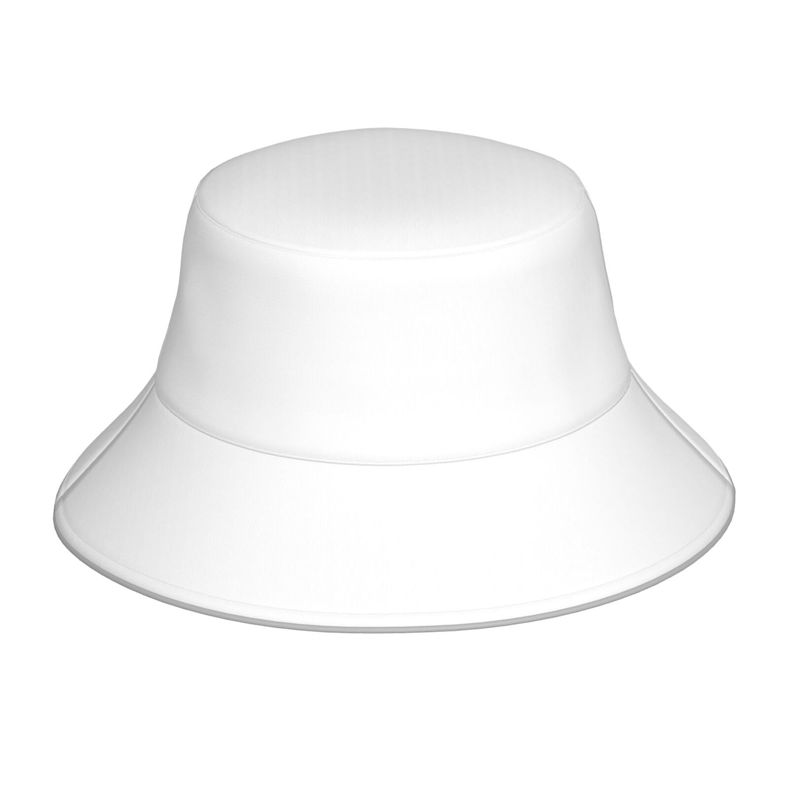 Yyhwhjde Cappello alla pescatora reversibile in tinta unita con stampe bianche, copricapo protettivo unisex per viaggi, campeggio e attività all' aperto, nero, taglia unica