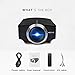 Led Projector, Vamvo Home Theater Movie Projector LED Source Video Projector Supported 1080P Portable Projector Compatible with Fire TV Stick,HDMI/VGA/USB/SD 2018 NEW VERSION (black)