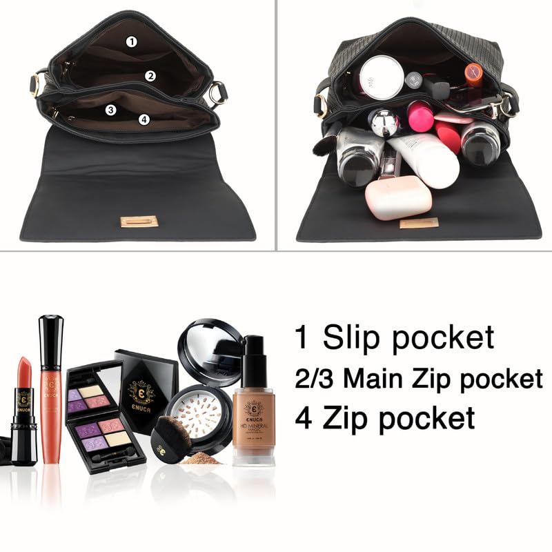 Image of SIBY PU Leather Weave Style Purse for women | Front Flap Cross-Body Purse with Two Handle Strap | Ladies Shoulder Bag for everyday, party, shopping, wedding | Satchel Bag for Girls