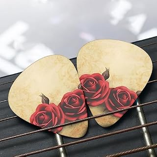 Lot de 12 médiators vintage en forme de rose pour guitare électrique, ukulélé - Les Beatles, Paul McCartney, John Lennon, RIngo Starr, George Harrison Lot de 12 médiators vintage en forme de rose pour guitare électrique, ukulélé – Image 7
