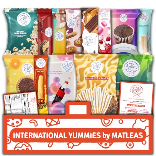 Midi-International-Snack-Box-Premium-Exotic-Foreign-Snacks-Unique-Snack-Food-Gifts-Included-Orange-Nebula-Space-Theme-Candies-from-Around-the-World-12-Full-Size-1-Bonus-Snacks