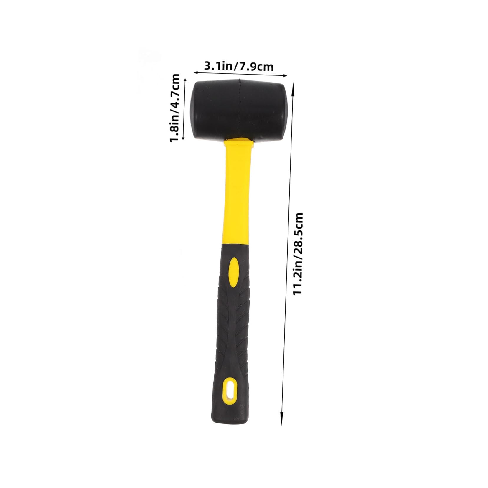 Housoutil Multi-purpose Small Hammer Rubber Mallet for Flooring Woodworking Projects and Tent Staking