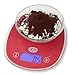 Price comparison product image Dr.Oetker Scale Digital with Touchscreen 22x8 cm in red, White, 22 x 8 x 2 cm
