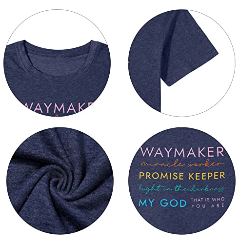 Womens Christian Shirts Faith Religious Gift Tshirt Casual Christians Inspirational Short Sleeve Tops 6