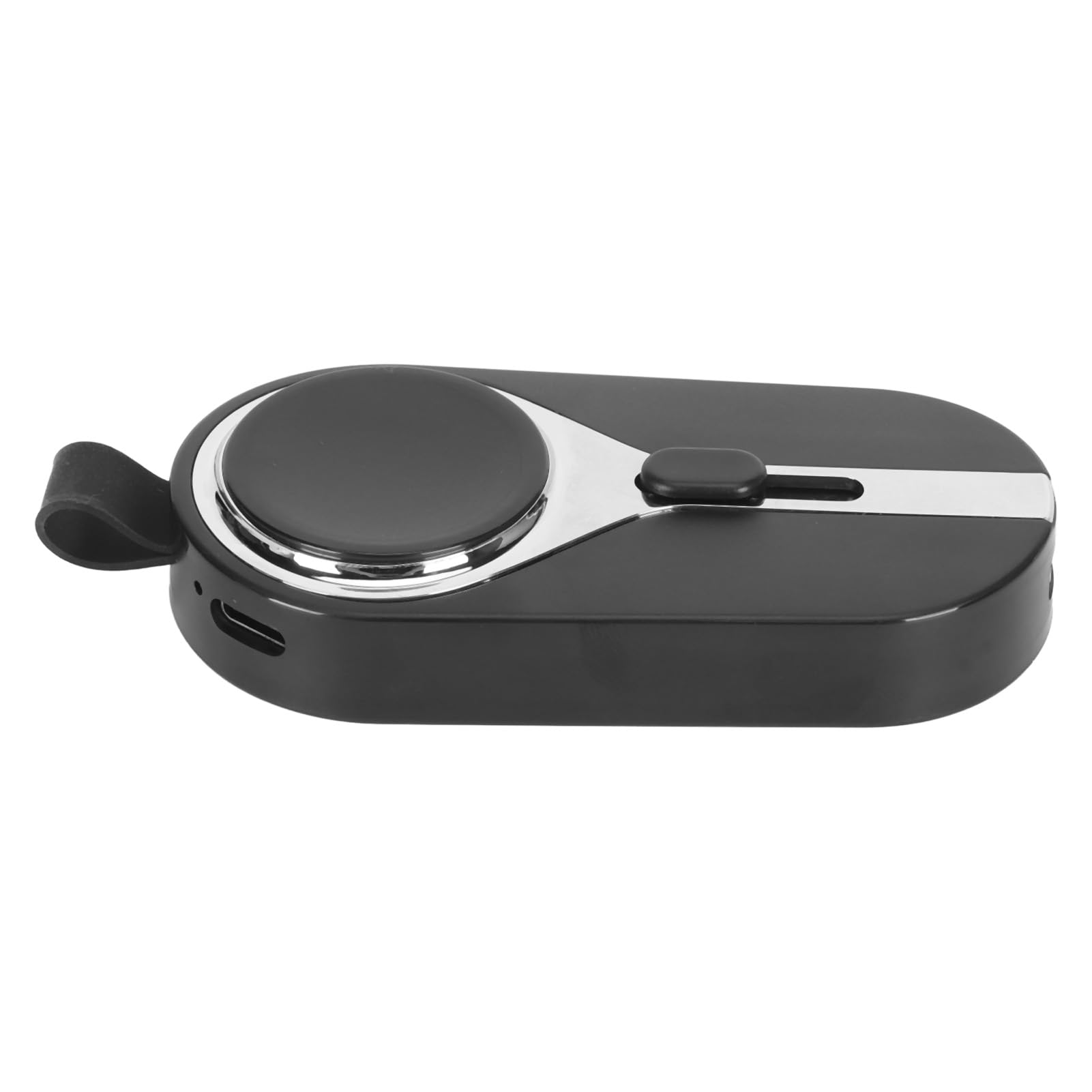 AMONIDA Mini Banque d'alimentation Portable, Porte-clés, 2000mAh, Chargeur d'urgence Compact, pour Montre et Téléphones iOS, Voyage en Plein Air (Black)