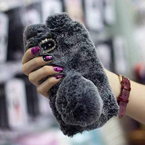 Jesiya Iphone 7 Plus Fur Case For Girls,Iphone 8 Plus Case, Cute Warm Handmade Rabbit Bunny Furry Fuzzy Soft Rabbit Fur Hair Plush Case Cover For Iphone 7 Plus 5.5" #TOP5