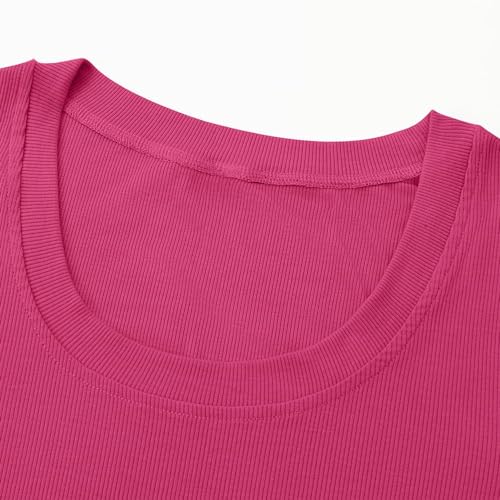Chulianyouhuo Women's Short Sleeve Scoop Neck Ribbed Fitted Summer Tops Tee by Chulianyouhuo - Used condition - Image 2