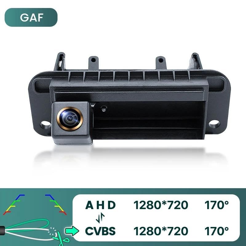 KIMISS Telecamera Posteriore Per Mercedes Classe S W204 - Angolo 170°, Sensore PC7070K, 720x580, IP67, Kit Con Cavi - 3