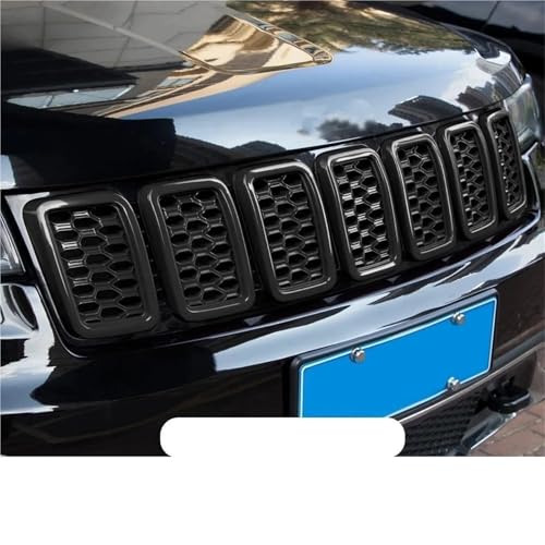 Grilles avant Jeep Grand Cherokee 2017-2021 finition noir laqué haut de gamme - 4