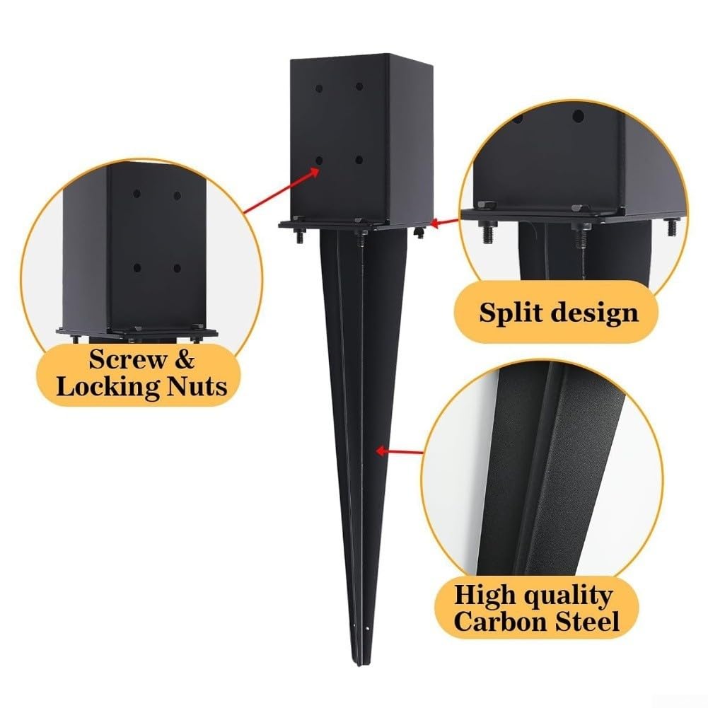 Anclaje Pared para acero Carbono Fijación Segura Exterior Anclaje(1 piece)