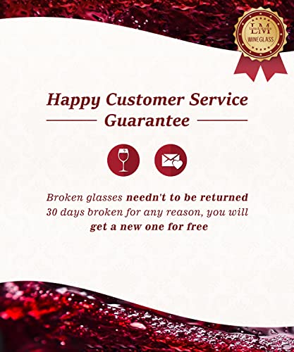 Oja Red Wine Glasses Set Of 4- Premium Crystal Wine Glasses Hand Blown-15 Oz,Thin Rim,Long Stem,Perfect For Red Or White,Daily Use,Unique Wedding Anniversary Or Birthday Gift thumb #6