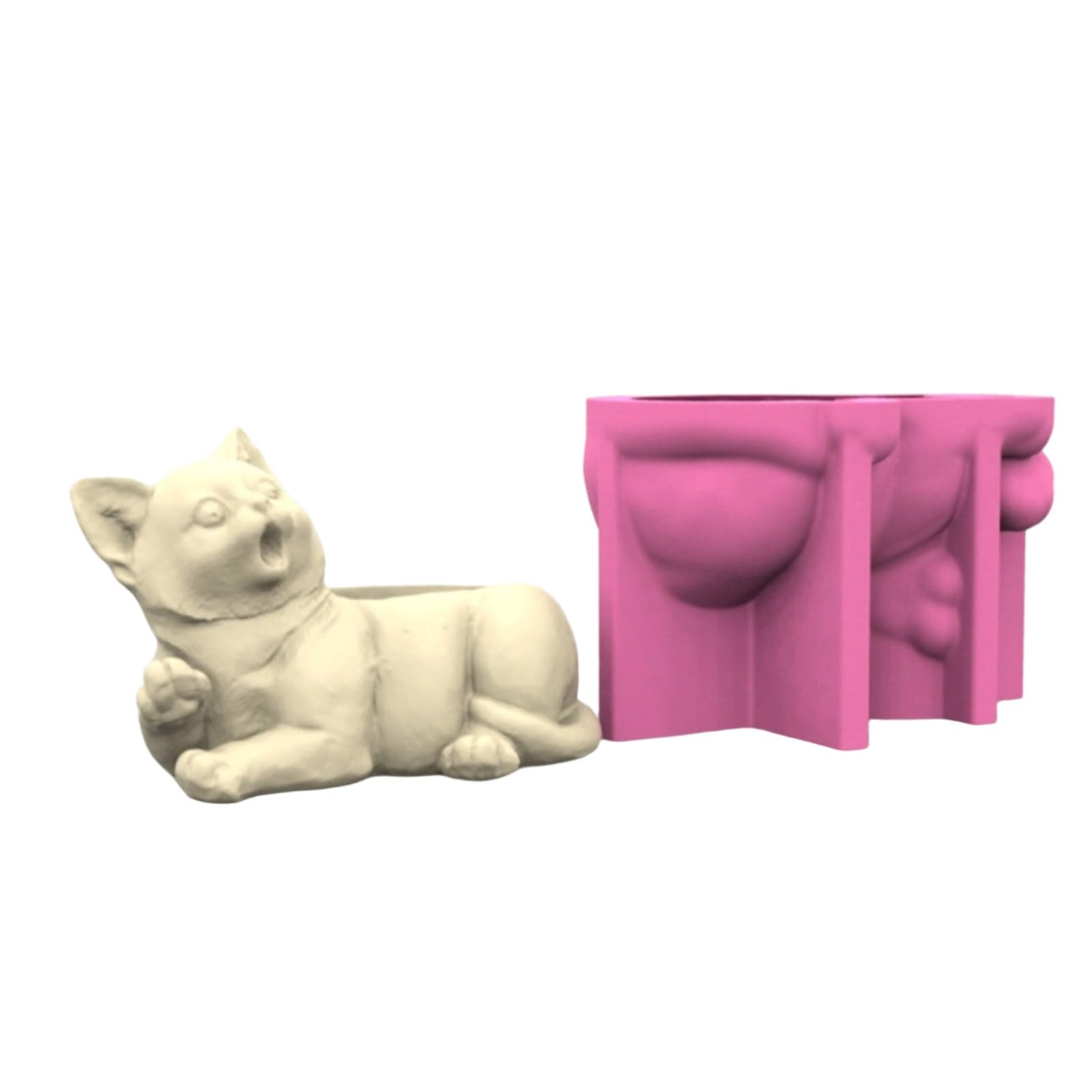 Shurhome Dog Garden Pots Silicone Sturdy Crafting Supplies Portable for Patio and Balcony Decoration Arts and Craft Tool