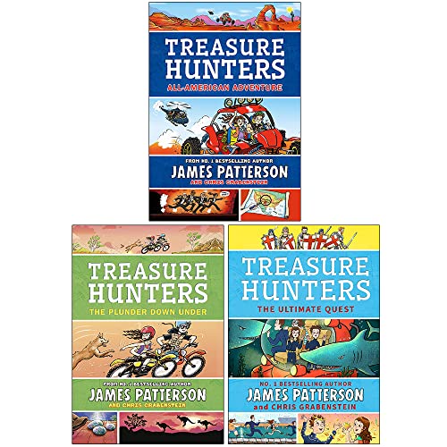 Arrow Ltd James Patterson Treasure Hunters Series (6-8) Books Collection Set By James Patterson (All-American Adventure thumb #1