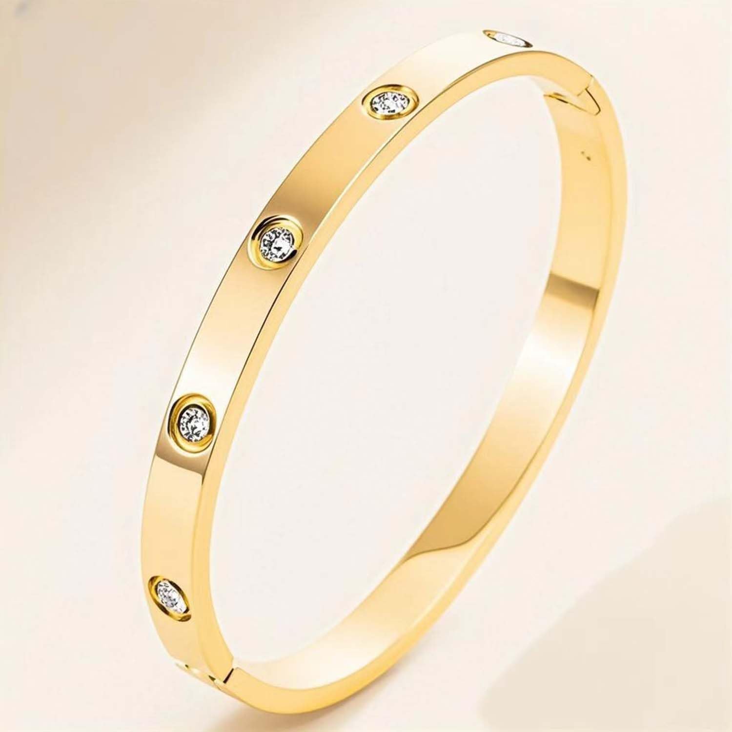 Orologio da polso da donna, con cinturino in acciaio inox, con numeri romani, analogico, al quarzo, in acciaio inox, con strass