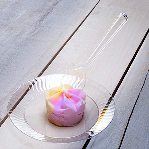 Tashibox Heavyweight Clear Plastic Cutlery (100 Forks + 50 Spoons) #TOP7