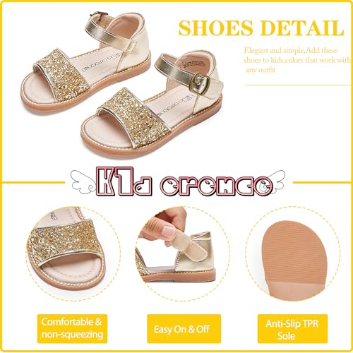 Image of Kiderence Toddler Girls Sandals Little Girls Kids Summer Shoes Toddler Sandals