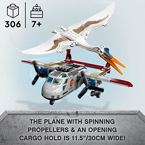 Image of LEGO Jurassic World Quetzalcoatlus Plane Ambush 76947 Building Kit (306 Pieces)