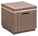 Keter Ice Cube - Mesita nevera para exterior, color capuchino