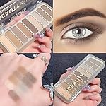 9 Colors Matte Naked Eyeshadow Palette Neutral Nude Smoky Eye Shadow Pallet Gray Taupe Brown High Pigmented Ultra-Blendable Waterproof Long Lasting Makeup Palettes Suitable for Older Women - Image 4