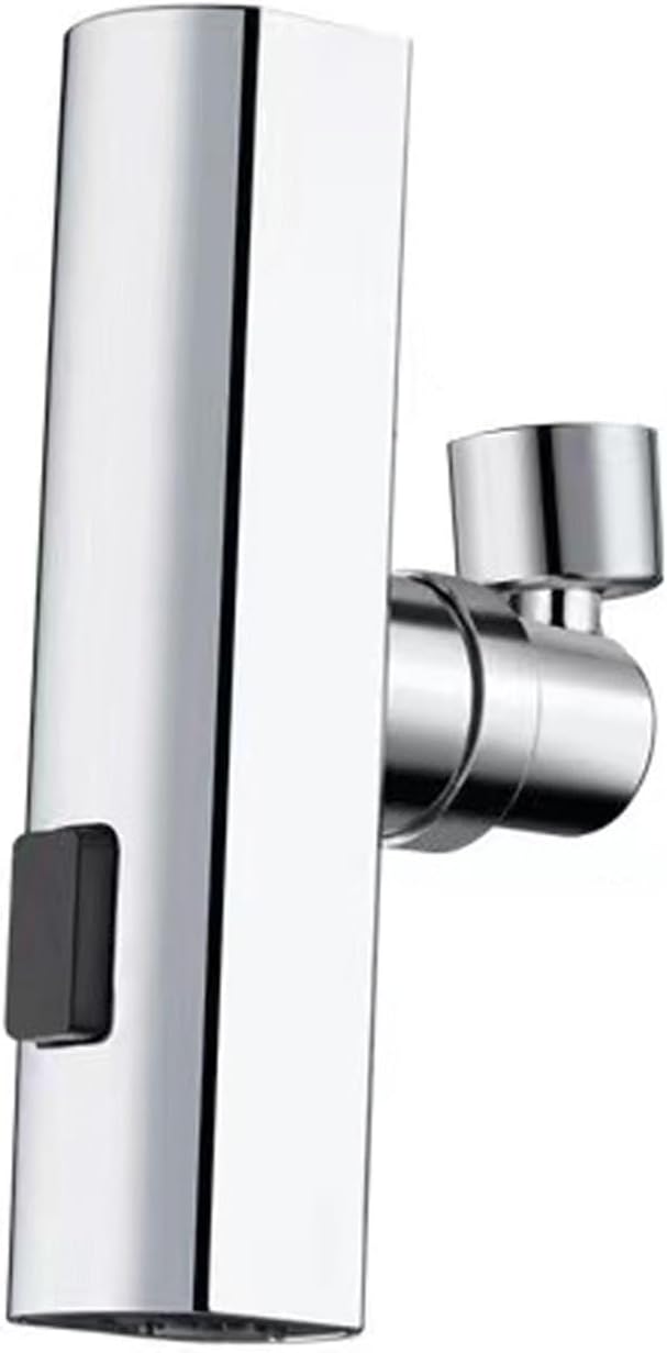 Kitchen Faucet Head Replacement, 3 Modes Kitchen Sink Spray Nozzle, 360° Swivel Anti Splash Water Saving Kitchen Waterfall Faucet Aerator, Metal Pull Down Spray Head for Bathroom Face Eye Wash