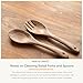 Muso Wood Acacia Salad Servers,10-inch,set of 2 (Acacia salad servers)