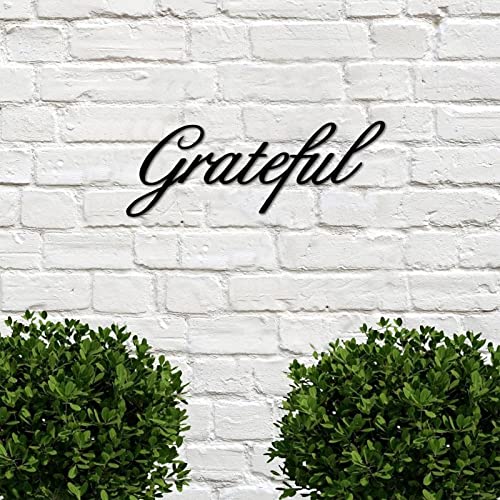 Décoration en métal Grateful 60 cm pour entrée accueillante - 3