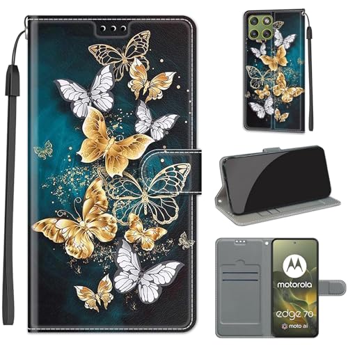 Housse antichoc Motorola Moto Edge X70 Air avec protection intégrale et clapet magnétique cuir