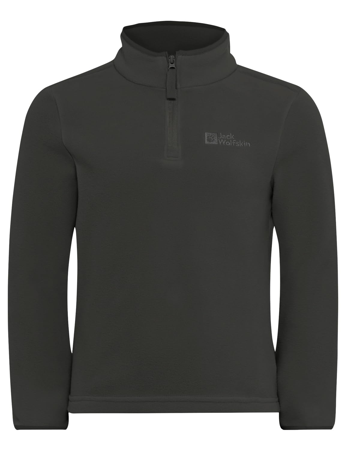 Jack Wolfskin Unisex Children Taunus Halfzip K Pullover Sweater, Granite Black,