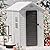WACASA Storage Shed, 6X4 FT Resin Outdoor Storage Shed with Floor & Lockable Doors, All Weather Plastic Lean to Shed with Window and Vents, Garden Tool Shed for Bike,Toy,Lawnmower
