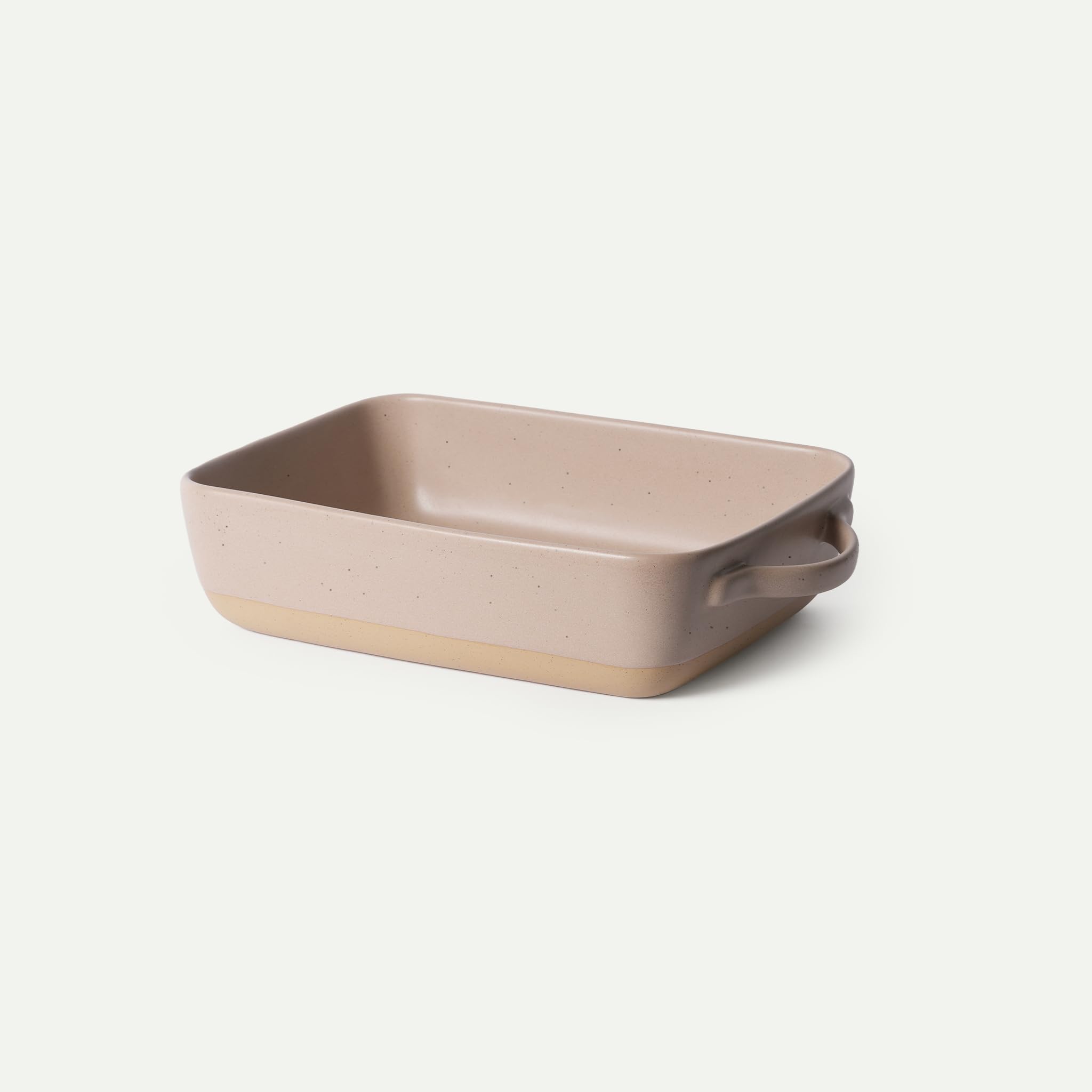 Mora Ceramic Baking Dish with Handles For Casserole, Lasagna, Gratin, Broiling, Roasting, and Baking. Large 9x13 in Pan, Extra Deep - Porcelain Serving Bakeware from Oven to Table. Freezer Safe - Mushroom