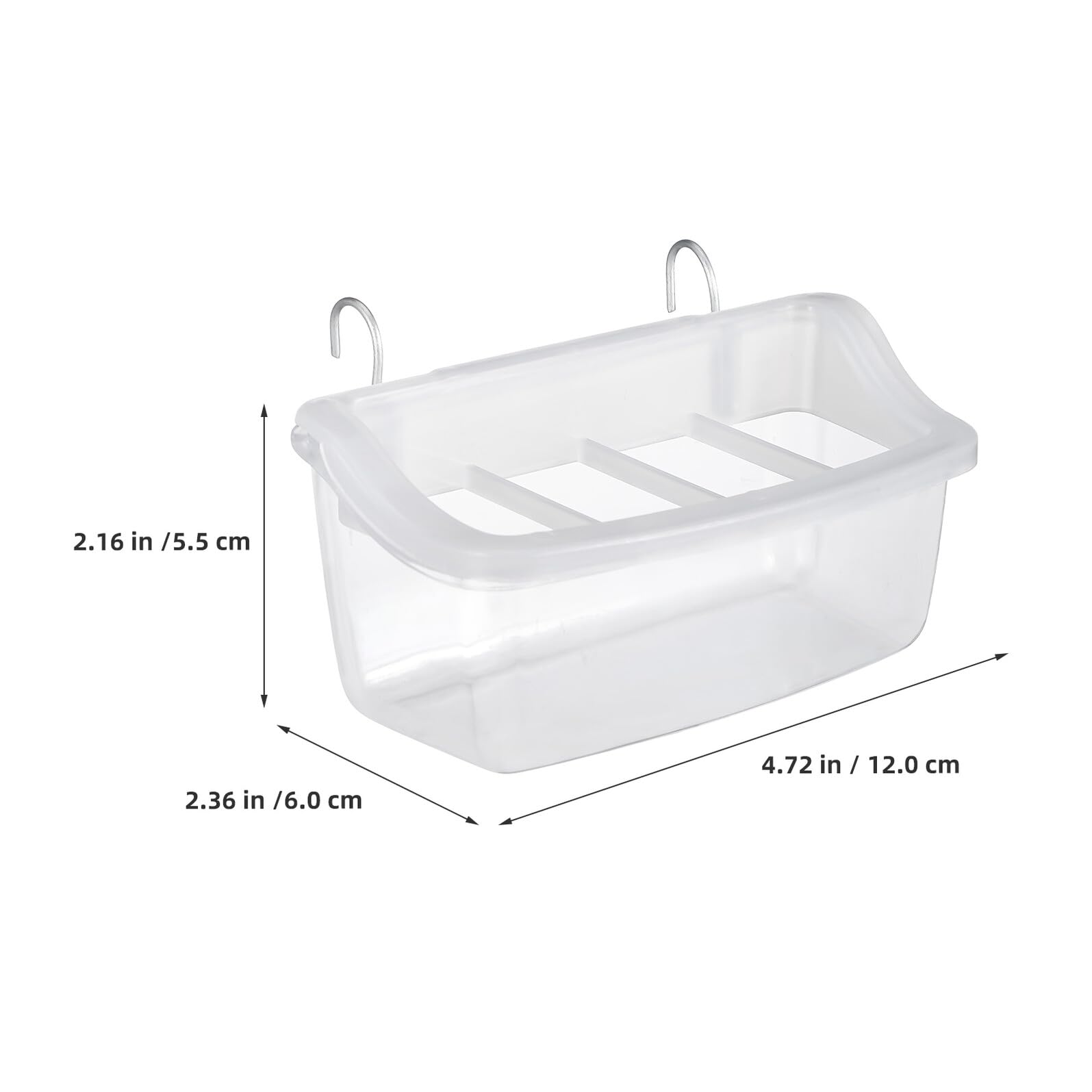DECHOUS 10 Pezzi Mangiatoie per Gabbia Uccelli in Plastica Design Anti-Rovesciamento Ciotole Sospese per Pappagalli e Parrocchetti Contenitori per Cibo Facili da Pulire e Protezione da