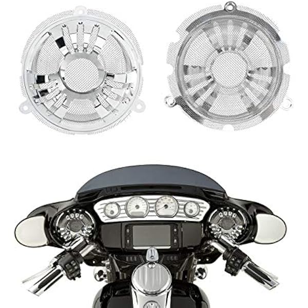 Osłona grilla przedniego głośnika motocyklowego pasuje do Harley Touring FLHTCU 2014-2019 CVO Limited Street Glide, specjalny chrom