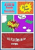  Je crée ma bande dessinée 100 Planches de BD Vierges: Crée ta propre bande dessinée pour Adultes, Ados & Enfants: Un Livre vierge de Dessiner A4 100 ... bd originale, vide  Cadeau idéal à offrir