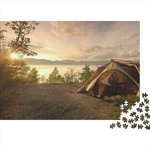 Puzzle de camping de 500 piezas para disfrutar de una tarde de juegos en familia al aire libre