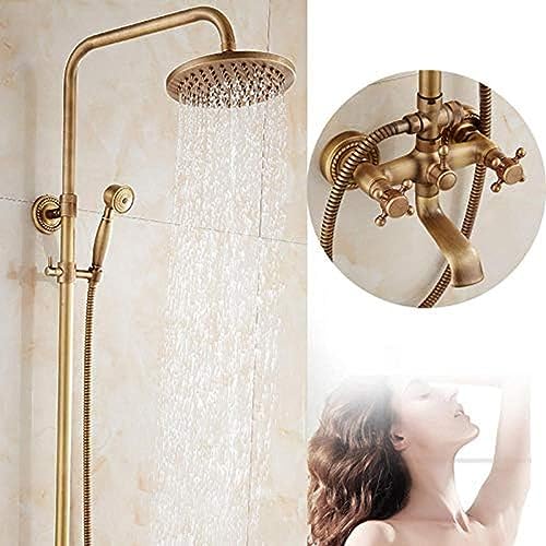 Salle de Bain Vintage pluviers système Mural mélangeur de Douche de Pluie Robinet Rond