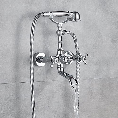Ensemble de Robinets de Baignoire et de Douche pour Ambiance Rétro Chic - 2