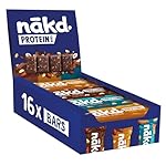 Nākd. Protein Pack Multisabores | Barritas Proteíc...: HECHO CON DELICIOSOS INGREDIENTES NATURALES: una combinación única de frutas y nueces prensadas en frío juntas sin calor en sabrosas barritas raw. ¡Elige tu sabor favorito desde mantequilla de cacahuete, caramelo hasta cacao y avellana! PROTEÍNA DE B...