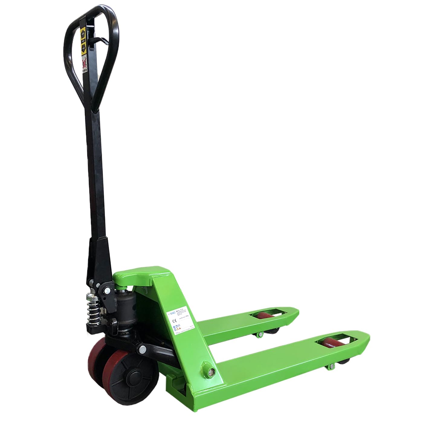 Transpallet manuale sollevatore idraulico manuale a doppio rullo a forche corte ruote in poliuretano portata capacità di sollevamento 2000 Kg 2t - echoENG - MA SL TFC0