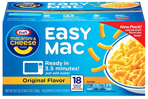 Kraft Easy Mac Macaroni & Cheese Dinner - 18 ct. (38.7 oz)