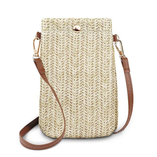 Bolsa pequeña de paja para teléfono: la solución ligera para viajar sin bolsos pesados
