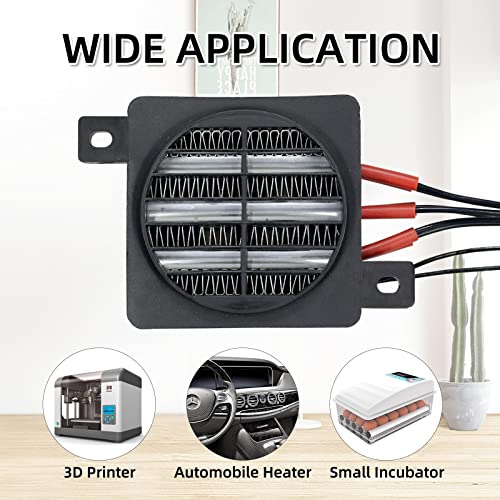 PTC Fan Heater with Switch Control 400W 110V Fan Electric Ceramic Energy Saving Constant Temperature Insulation Heating Element Mini Air Heater 80mm, PTCYIDU by PTCYIDU - Image 7