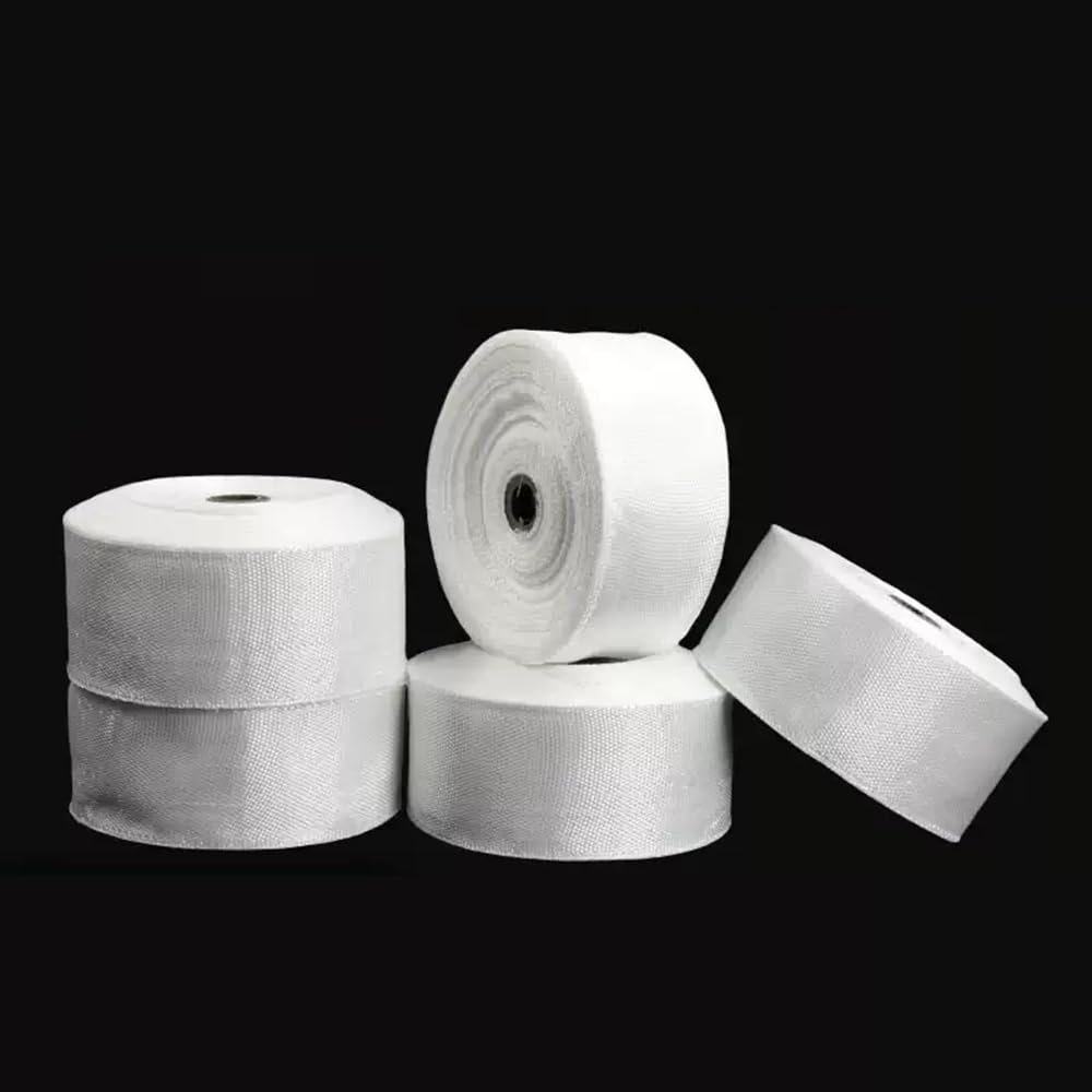 Nastro in tessuto in fibra di vetro - Striscia in fibra di vetro ignifuga 500-600 ℃ 1 pcs(6cmx14mx0.5mm)