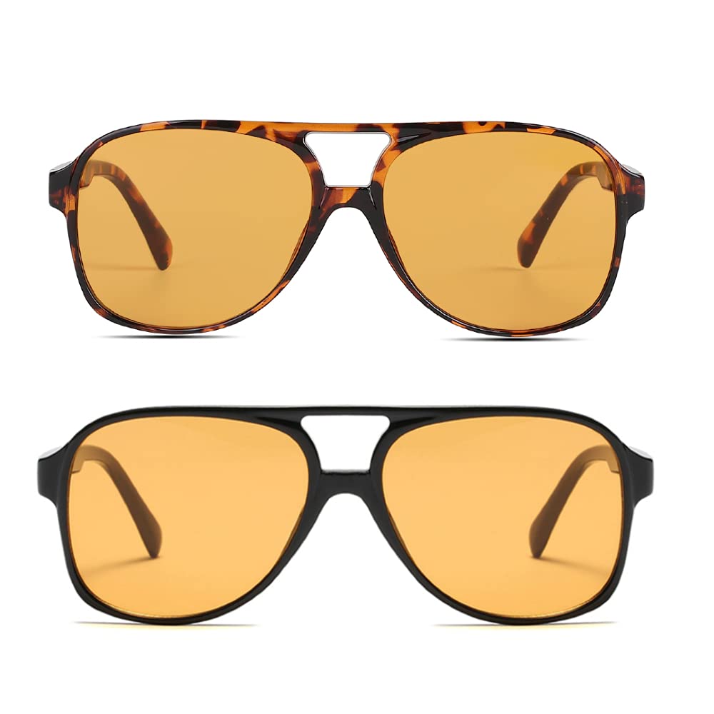 Xpectrum Trendy Retro Sunglasses for Men Women 70s Vintage Aviator Sun Glasses Classic Shades