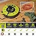 Masterplug 30ft Cassette Cord Reel, Retractable Extension Lead with Winding Handle, Safety Overload Circuit Breaker and Power Switch, 4x Grounded Outlets, 10amps, 16AWG Cable