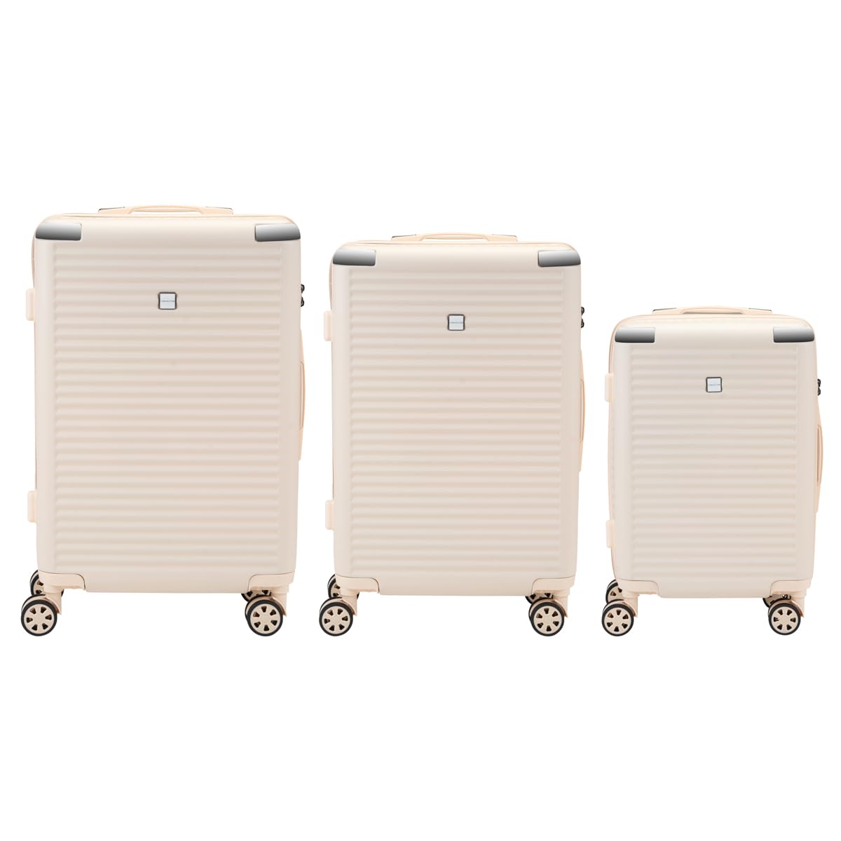 Set 4 Valigie Rigide Convector + Beauty Case - ABS Antigraffio, Ruote 360°, Lucchetto TSA, 5 Dimensioni Diverse - Foto 4