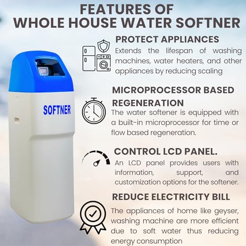Image of Bepure A28 Water Softener for Home | Whole House Water Softener | 95% Hardness reduction | Automatic Regeneration