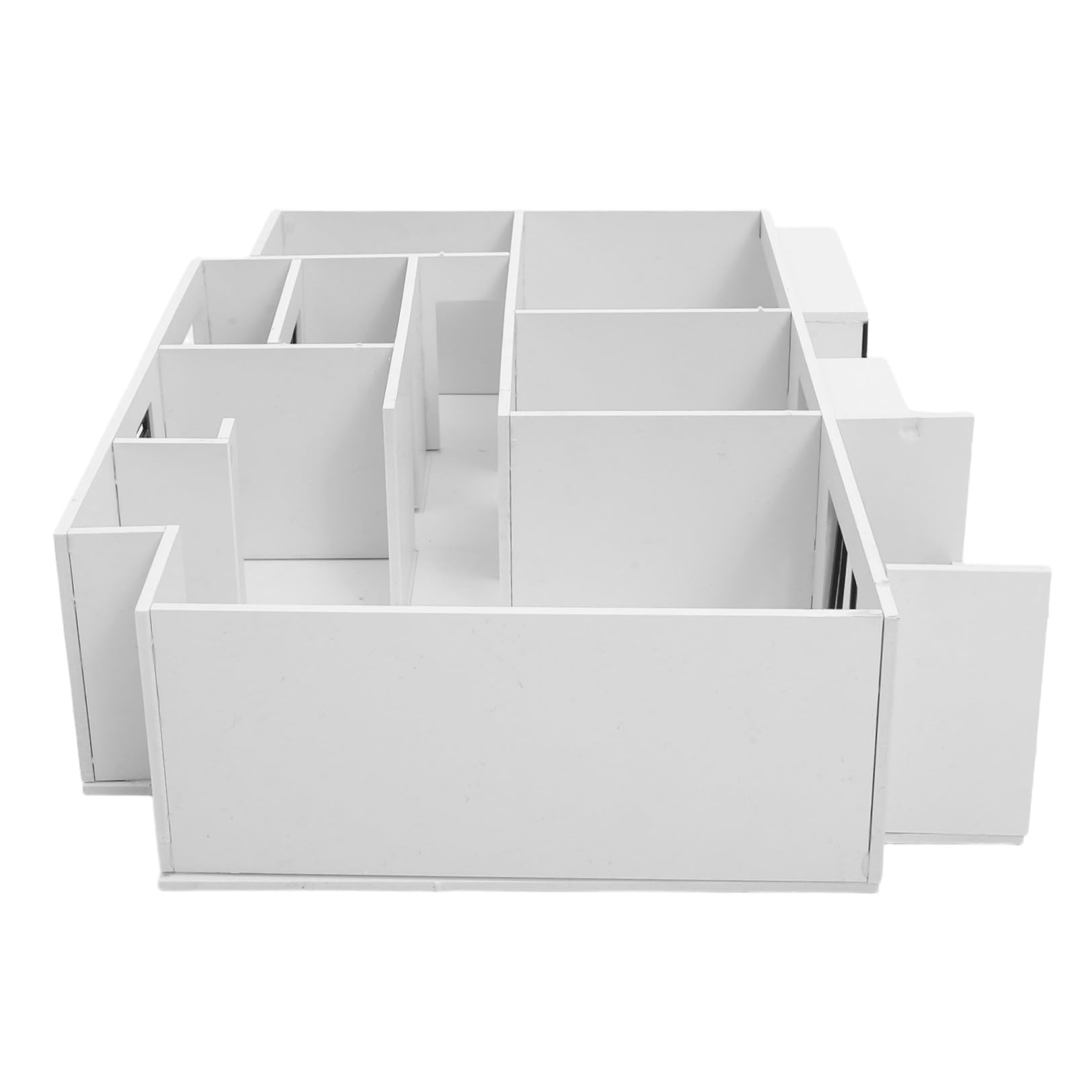 Kit Fai da Te per Casa in Miniatura 1:25, Modello Architettonico di Edificio Incompiuto, Layout 3d di Appartamento Due Camere, Soggiorno, Cucina e Bagno, per Hobby e Progettazione