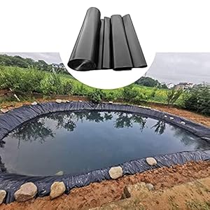 Geyao HDPE-voering, vijvervoering, voor vijver, tuin, zwembad, boerderij, 3 x 3 m, 4 x 7 m, 5 x 5 m, 6 x 8 m, 7 x 9 m (maat 3 x 5 m)